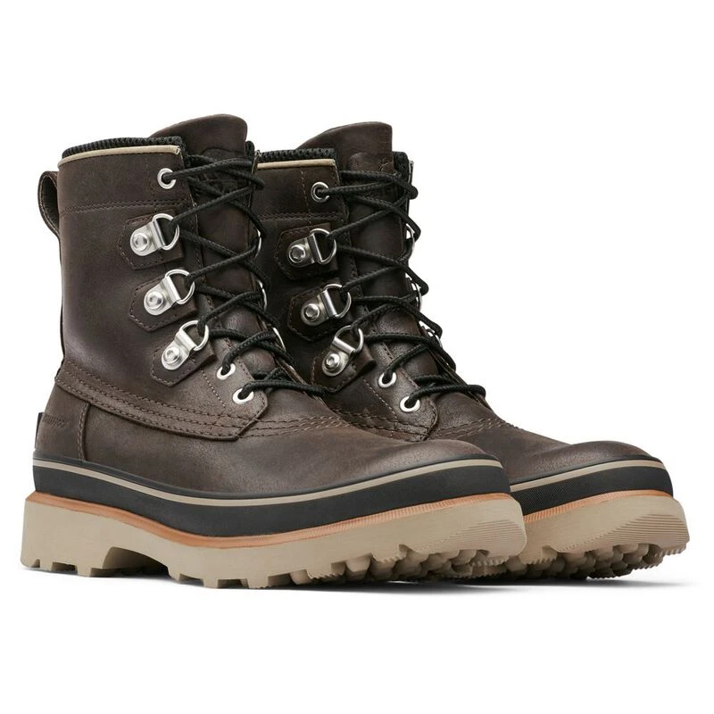 Sorel Mens Caribou Street WP Boots (Blackened Brown/Black) | Sportpurs