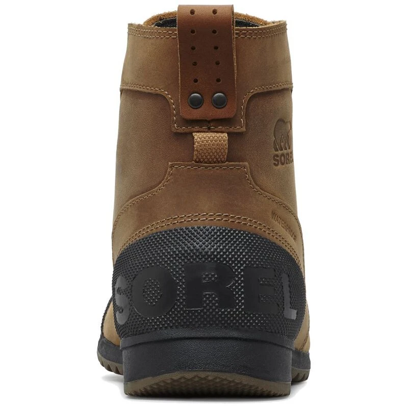 Sorel Mens Ankeny Mid Hiker Boots Elk Black Sportpursuit