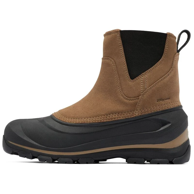Sorel Mens Buxton Pull On WP Casual Boots Delta Black Sportpursuit
