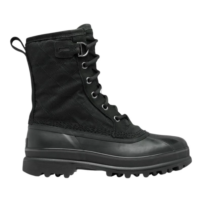 Sorel Mens Caribou Royal Snow Boots (Black/Black) | Sportpursuit.com