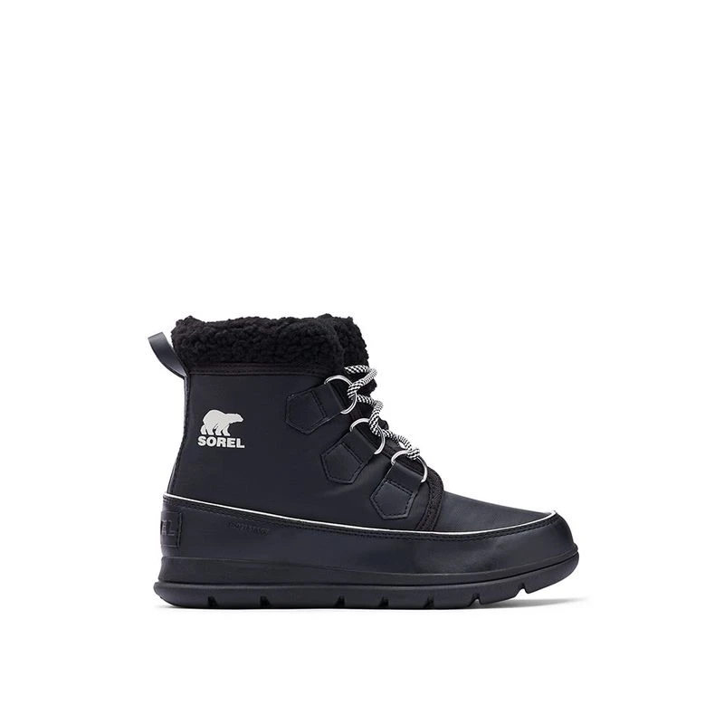Sorel Womens Explorer Carnival Snow Boots Black Sportpursuit