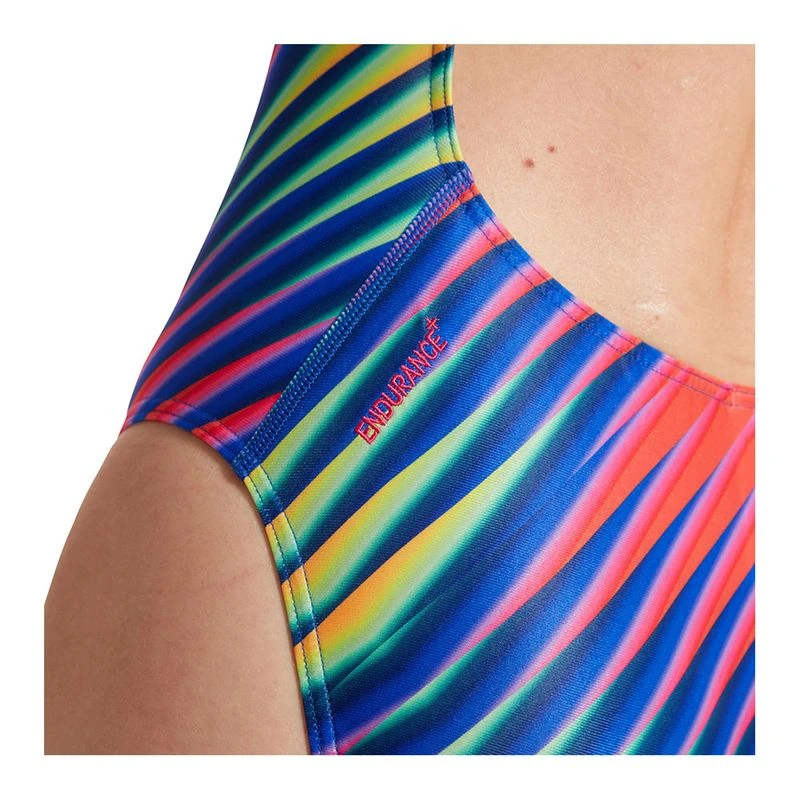 Speedo Maillot De Bain Allover V-Back Bleu | Swiminn