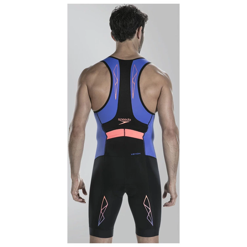 Speedo Mens Fastskin Xenon Trisuit Black Blue Sportpursuit