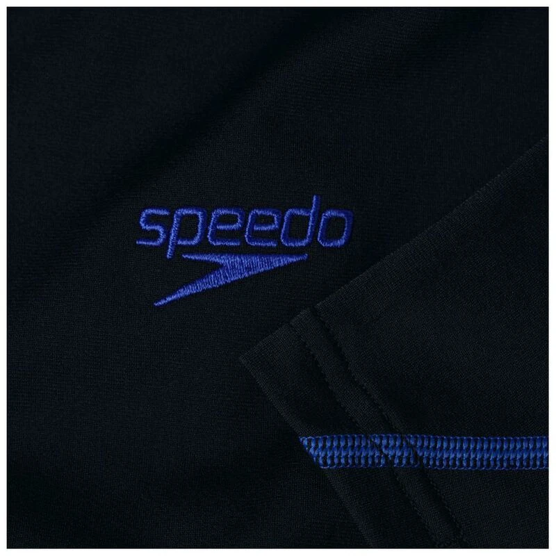Speedo Mens Tech Short Sleeve Swim Top (Black/Blue) | Sportpursuit.com