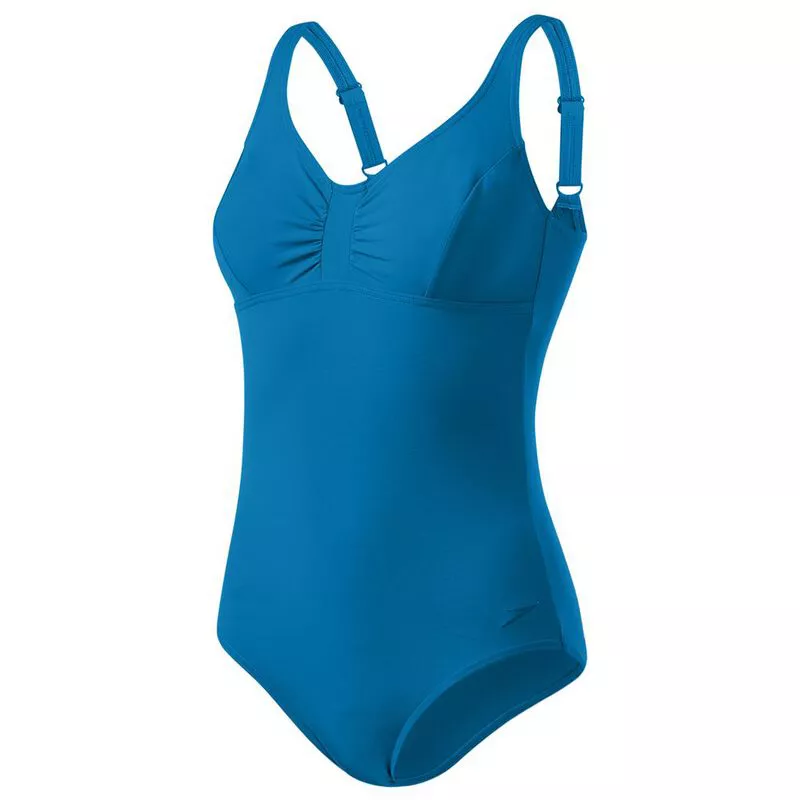 Speedo Womens Aquagem Swimsuit Blue Sportpursuit