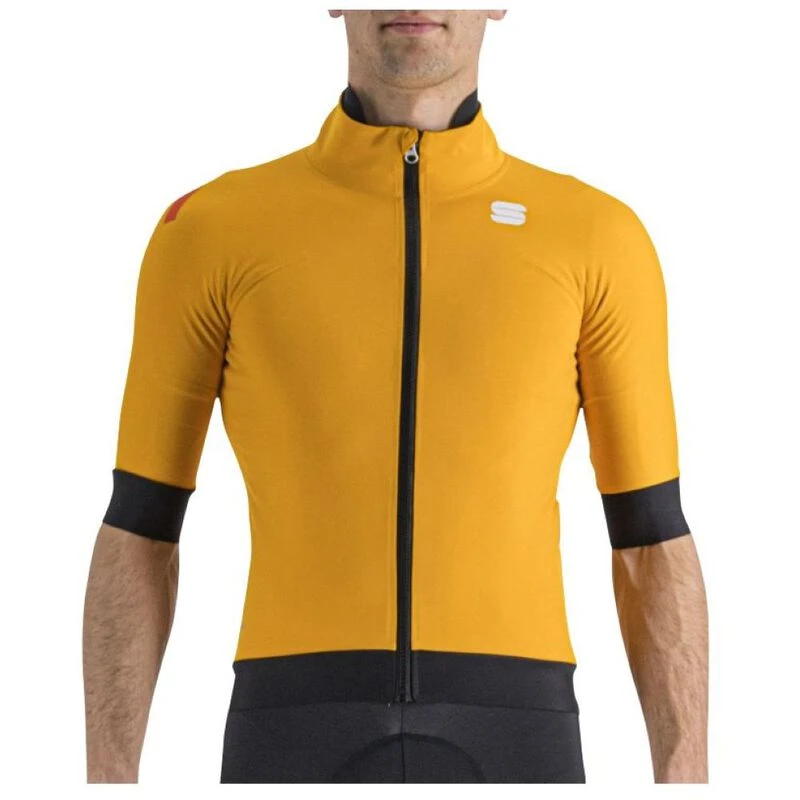 Sportful Mens Fiandre Pro Jacket Short Sleeve (Dark Gold