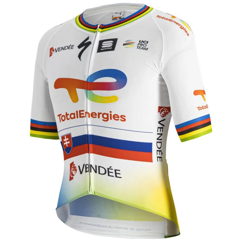 Sportful Mens Team TotalEnergies Bomber Jersey Slovak CH FWC Sport
