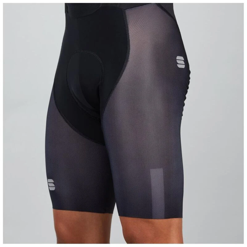 Sportful Mens Bodyfit Pro Air LTD Bib Shorts Black Anthracite Spor