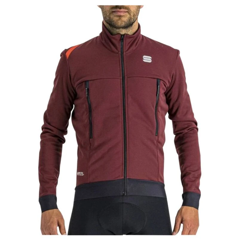 Sportful Mens Fiandre Warm Jacket Red Wine Sportpursuit