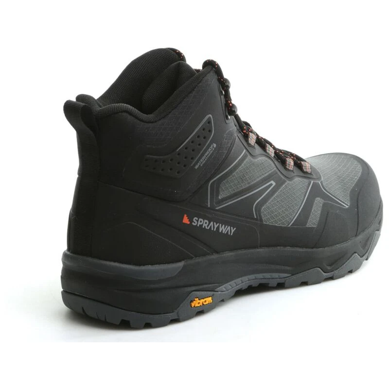 Sprayway Mens Tarn Mid Hiking Boots (Black)