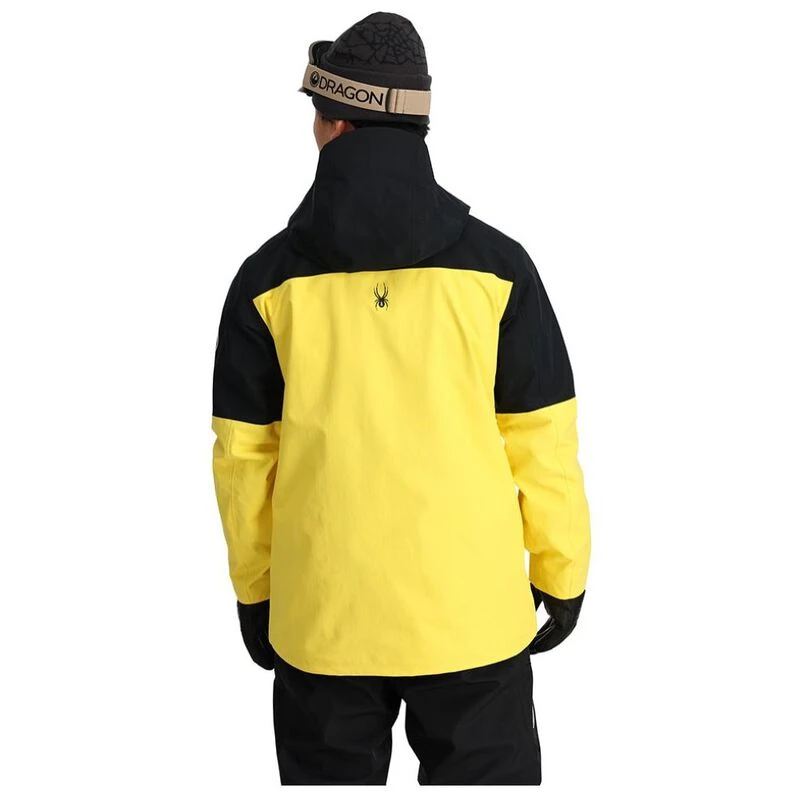 Spyder Mens Jagged GTX Shell Jacket (Yellow) | Sportpursuit.com