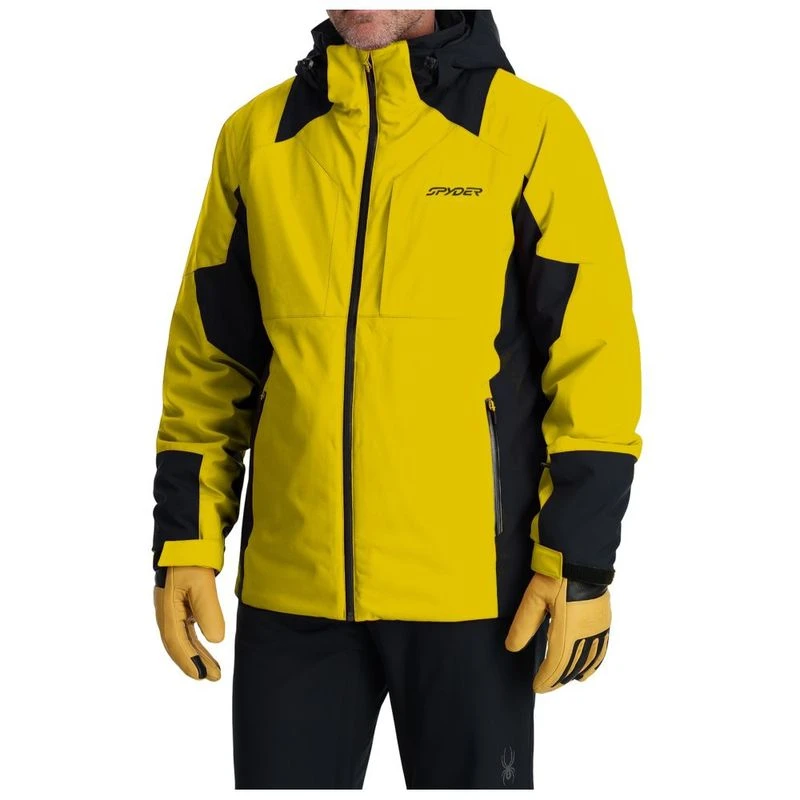 Veste Polaire Spyder Homme Taille L – Verte Et Noire, Fermeture éclair, Style Gorpcore