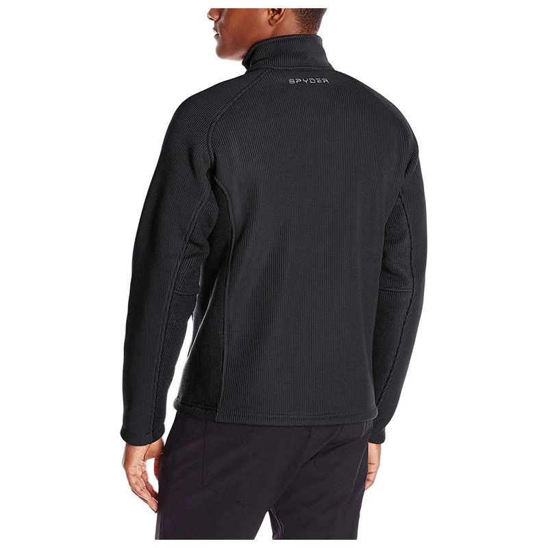 Spyder Mens Foremost Full Zip Fleece Jacket Black Sportpursuit