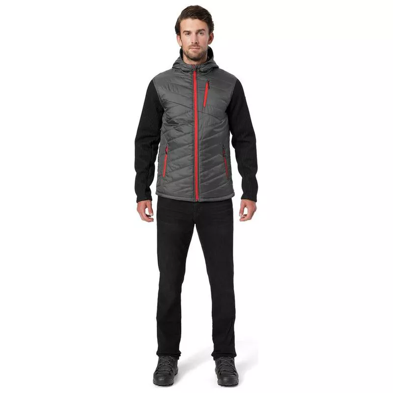 Spyder Mens Ouzo Stryke Jacket Polar Black Red Sportpursuit