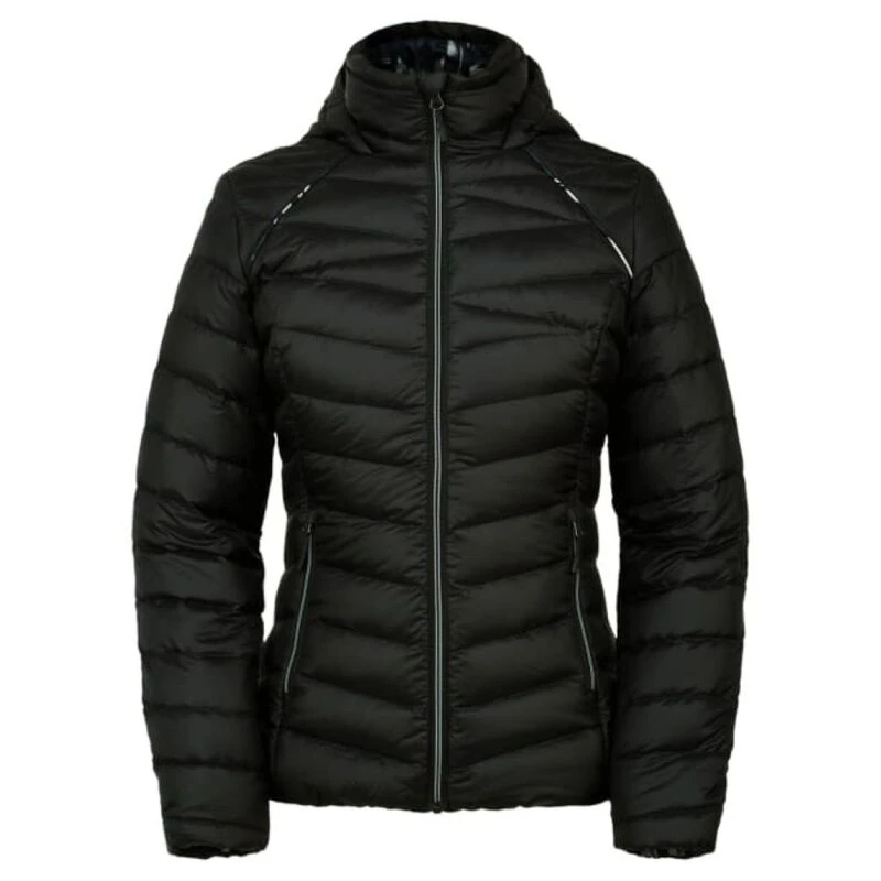 Spyder Womens Timeless Hooded Jacket (Black) | Sportpursuit.com