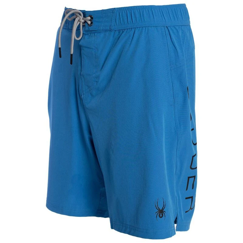 Spyder Mens Logo Hybrid Board Shorts Light Blue Sportpursuit
