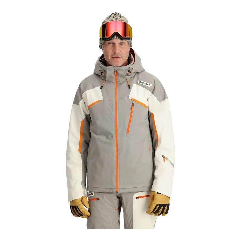 Spyder Mens Leader Jacket Grey Sportpursuit