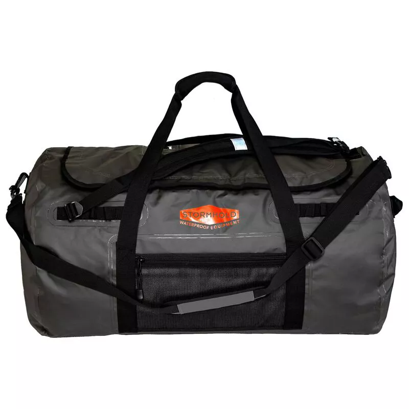 Stormhold 90L Duffle Bag (Charcoal/Orange) | Sportpursuit.com