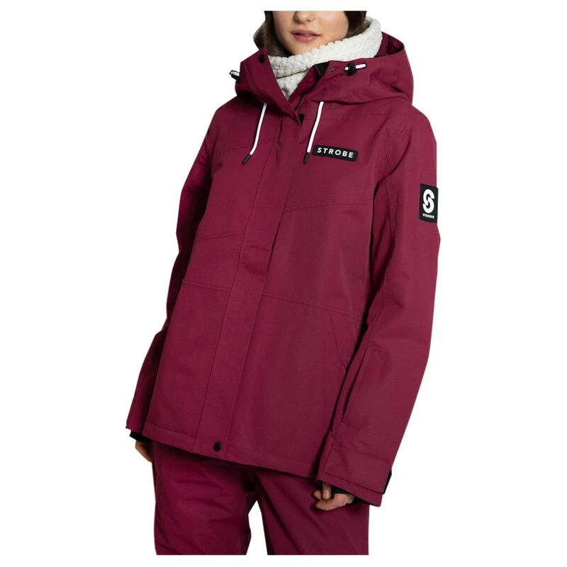 Strobe Womens Aura Jacket Burgundy Sportpursuit