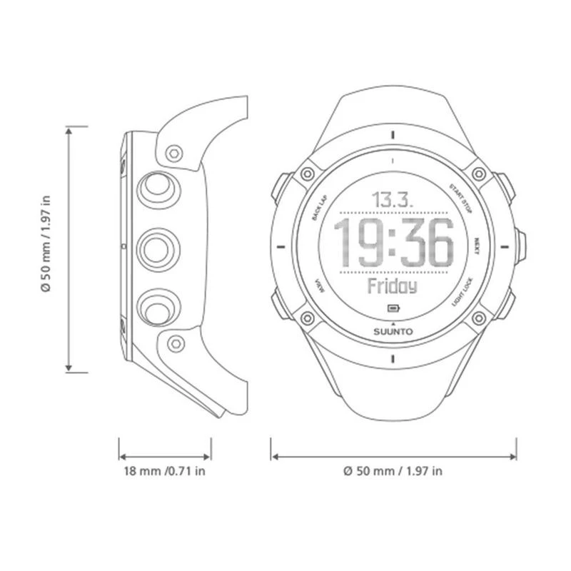 Suunto Ambit3 Peak Sports Watch Black Sportpursuit