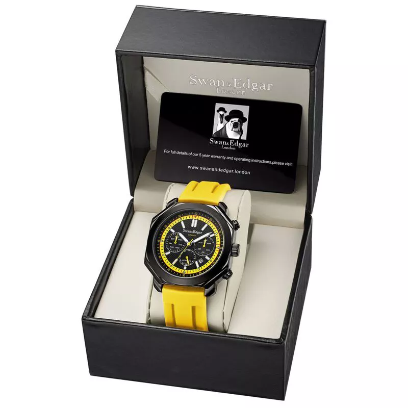 Swan Edgar Exuberant Automatic Watch Yellow Sportpursuit