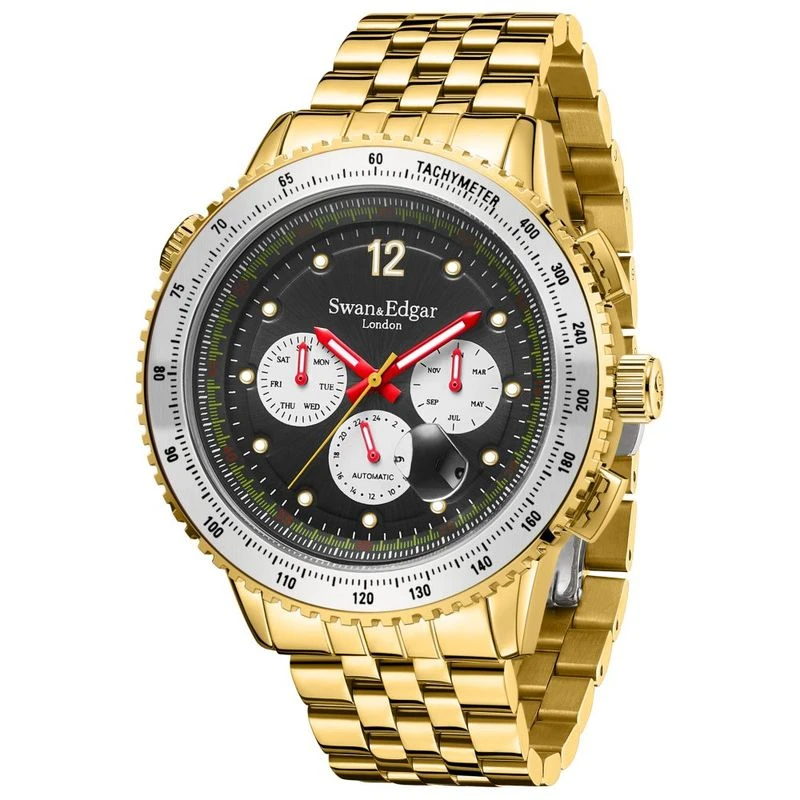 Swan Edgar Opulent Automatic Watch Gold Sportpursuit