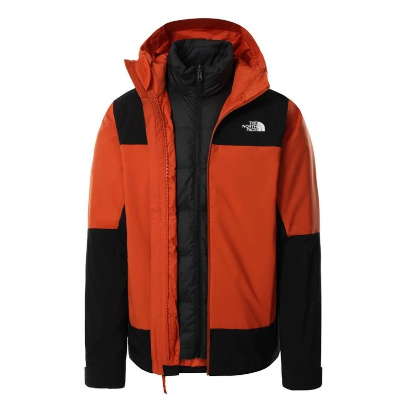 The North Face Mens Mountain Light Fl Triclimate Jacket Burntochre Tn