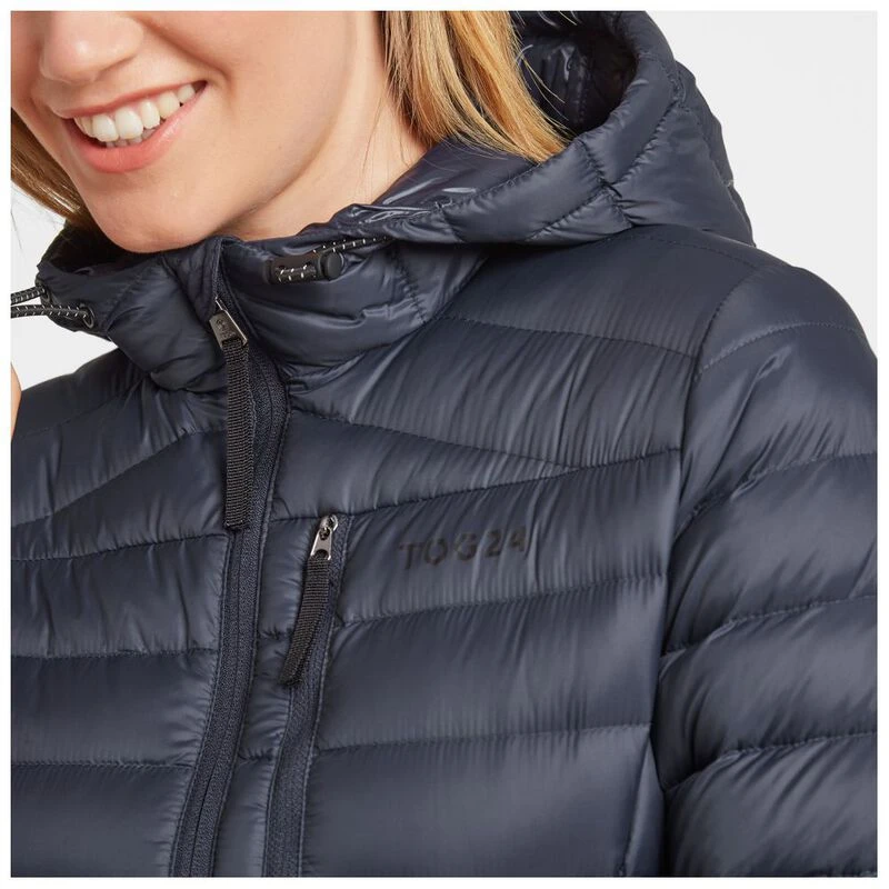 TOG 24 Womens Drax Hooded Down Jacket Navy Sportpursuit