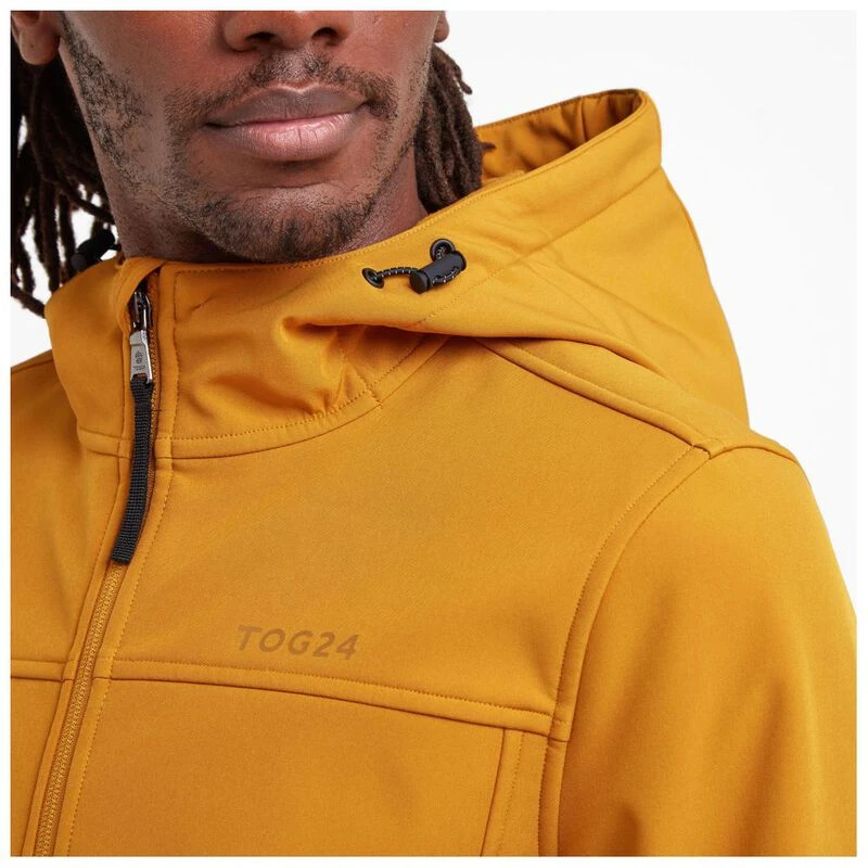 TOG 24 Mens Feizor Softshell Hooded Jacket (Mustard) Sportpursuit.co