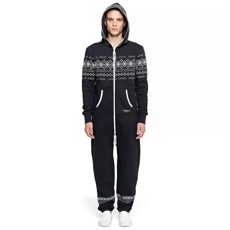 Onepiece Lusekofte Jumpsuit Голубой