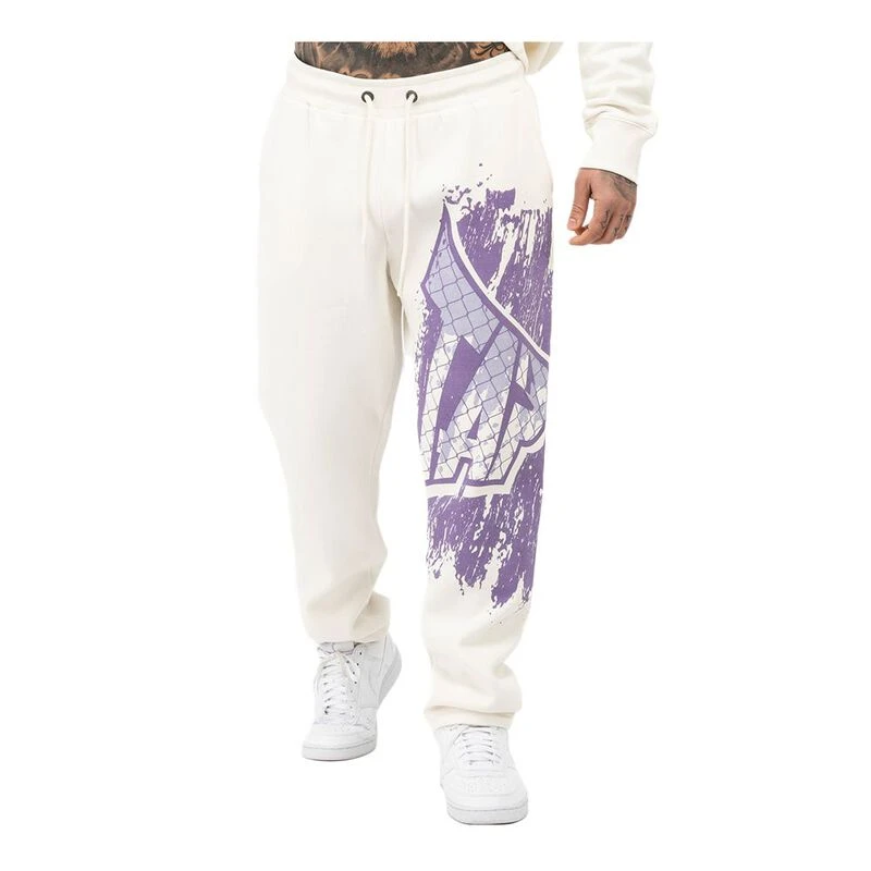 TAPOUT Mens CF Jogger Trousers White Lilac Sportpursuit