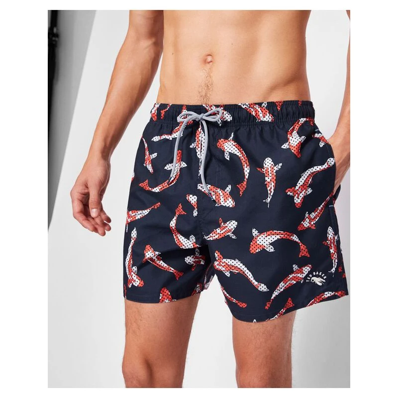 Ted Baker Mens Koi Fish Print Swim Shorts Navy Sportpursuit