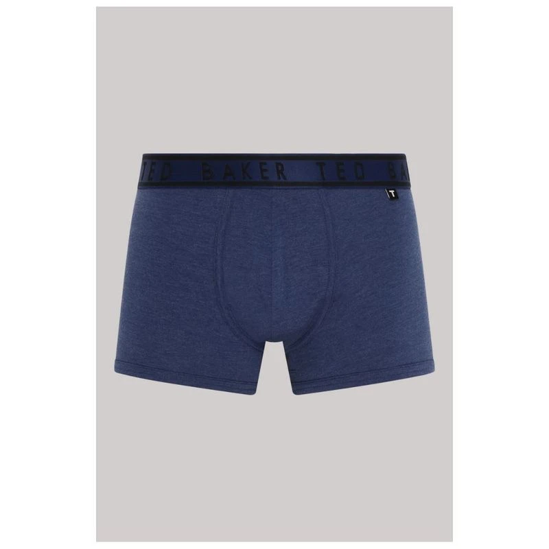 Boxer Ted Baker Lot De 3 - Coton 95%, élasthanne 5%, Coupe Trunk, Ceinture Logo