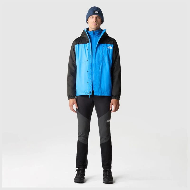 TheNorthFace Mens Quest Triclimate Jacket Optic Blue TNF Black Spo