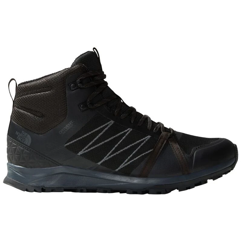 The North Face Mens Litewave Fastpack II Mid WP Hiking Boots TNF Blac