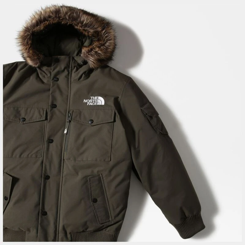 The North Face Mens Gotham Down Jacket New Taupe Green Sportpursui