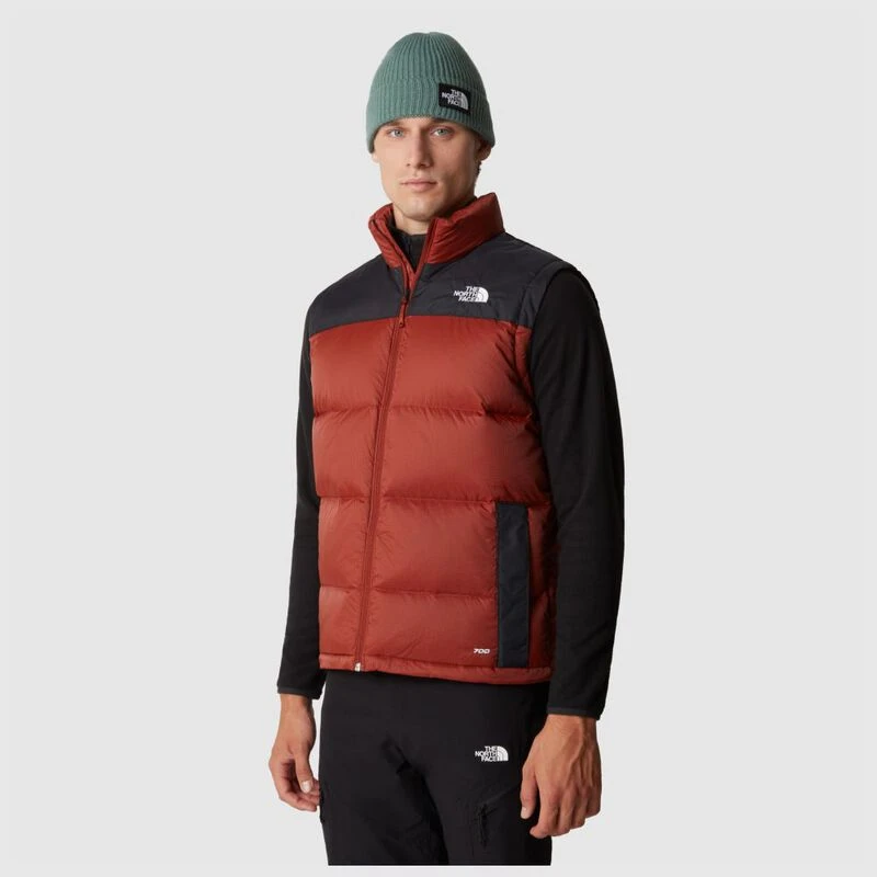 Brown north face gilet shop