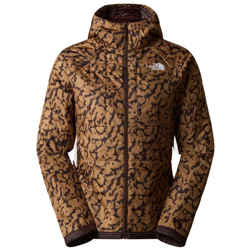 The North Face Womens Circaloft Hooded Jacket Almond Butter Graphic D