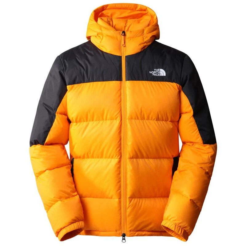 The North Face Mens Diablo Down Jacket Cone Orange TNF Black Sport