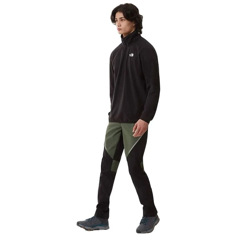 The North Face Mens 100 Glacier 1 4 Zip Fleece Pullover TNF Black