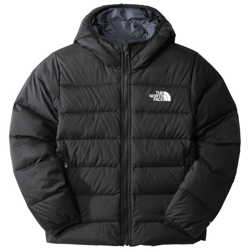 The North Face Girls Reversible North Hooded Down Jacket TNF Black