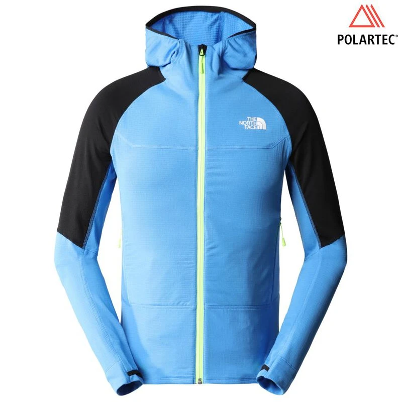 TheNorthFace Mens Bolt Polartec Hooded Fleece Jacket Super Sonic Blue