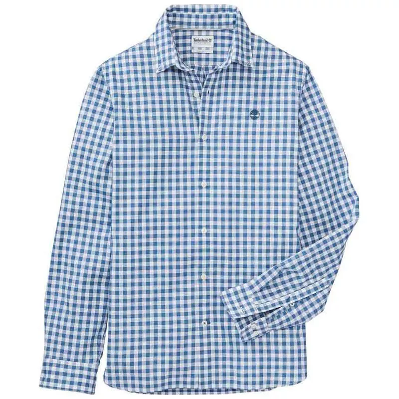 Timberland Mens Elevated Oxford Shirt Blue Horizon Sportpursuit