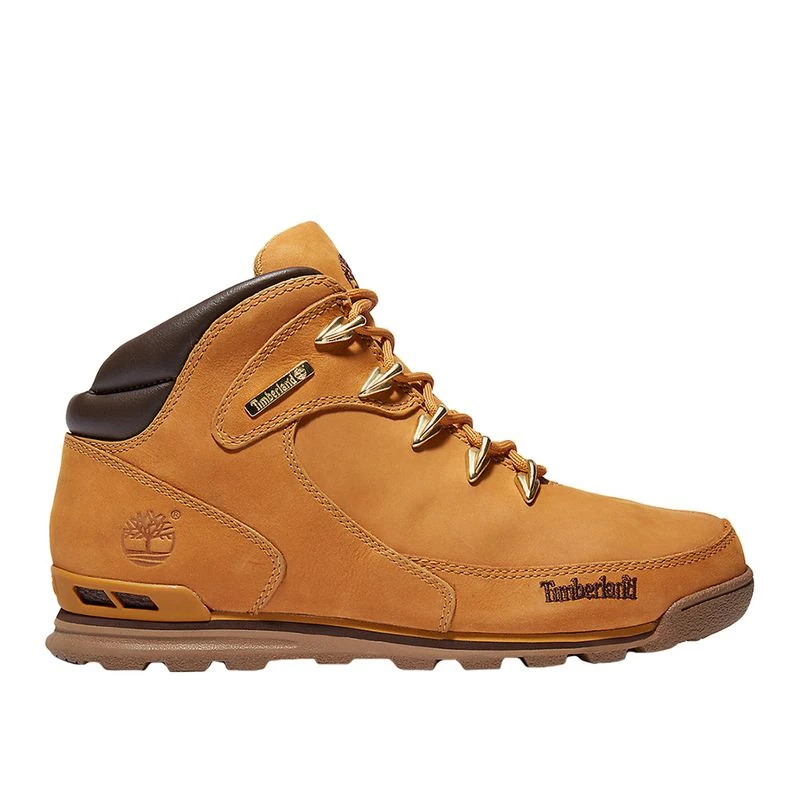 Timberland Mens Euro Rock Mid Hiking Shoes Brown Sportpursuit