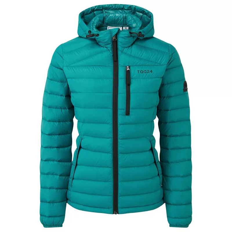 Tog 24 Womens Drax Hooded Down Jacket Topaz Sportpursuit