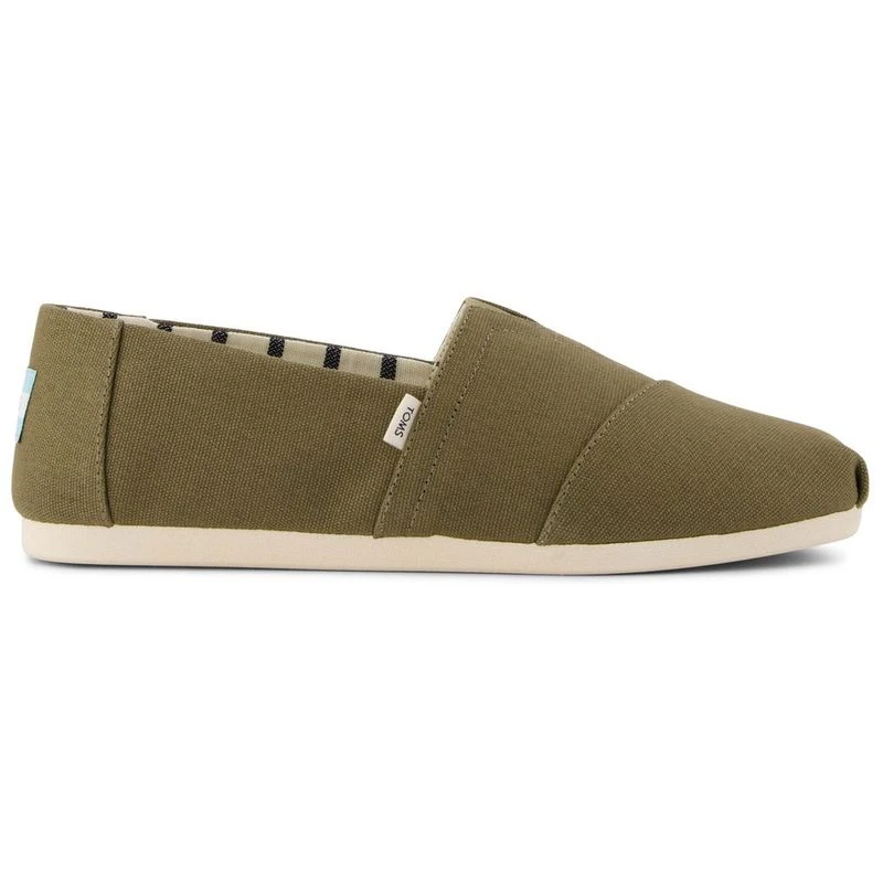 Toms Mens Alpargata Slip on Casual Shoes Olive Sportpursuit