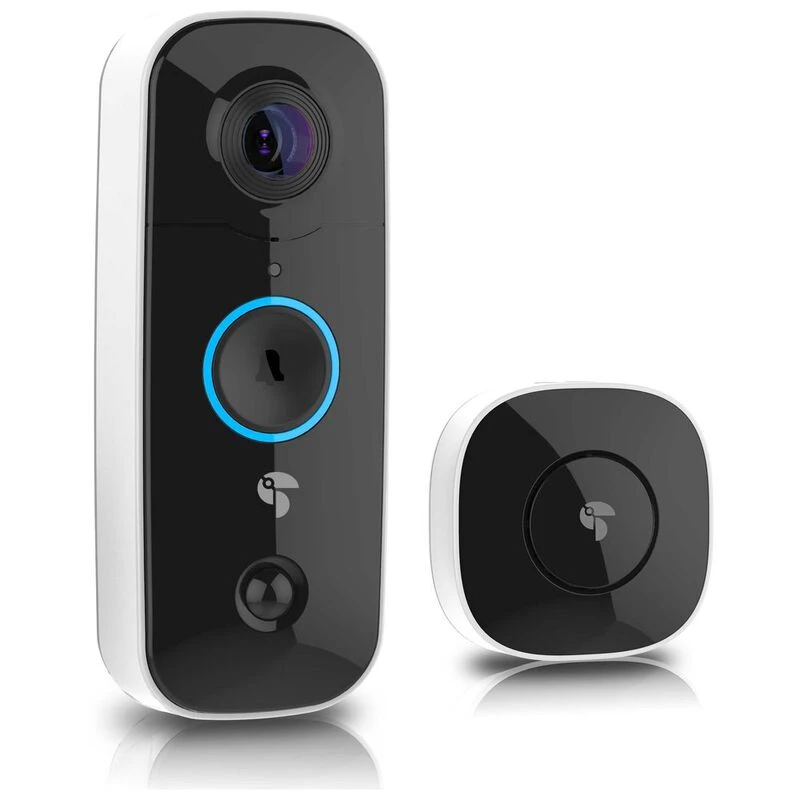Toucan Wireless Camera Doorbell Black Sportpursuit