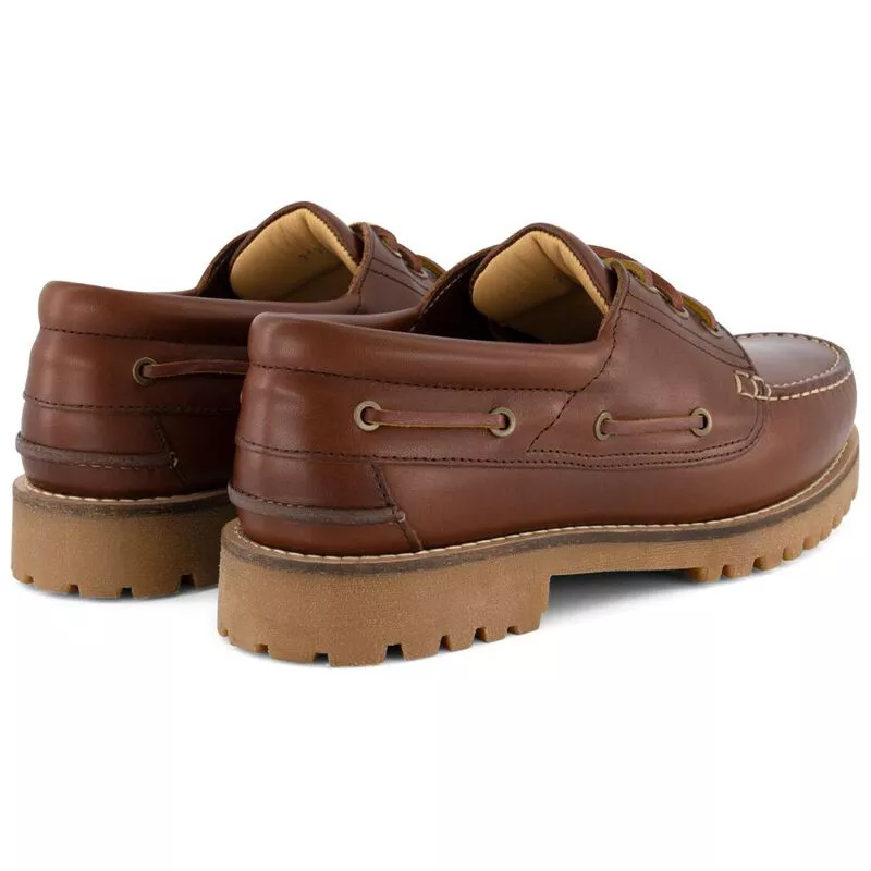 Travelin Mens Plymouth Boat Shoes Brown Sportpursuit