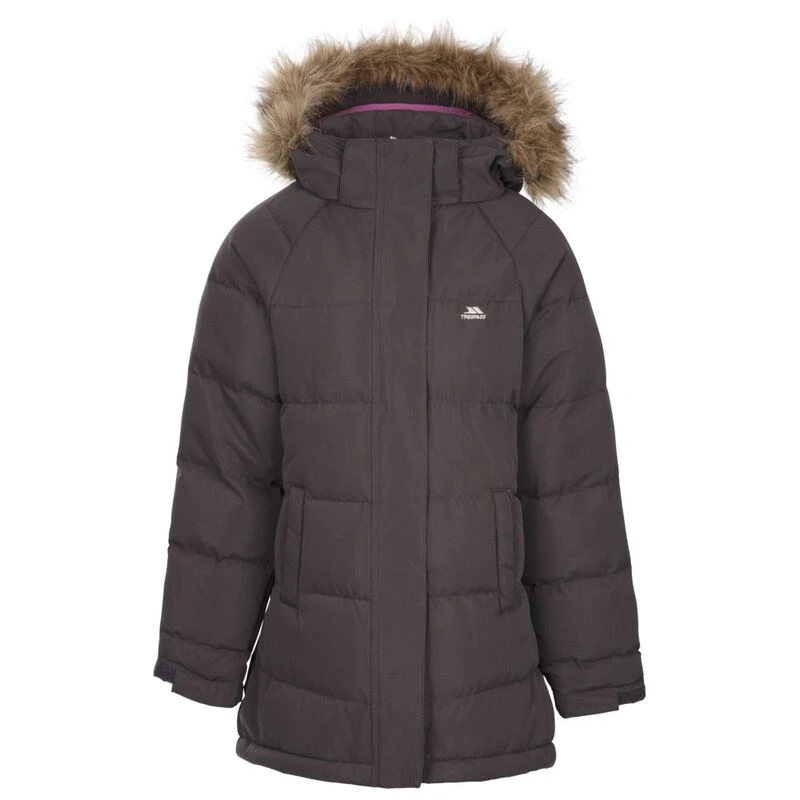 Trespass Girls Unique Jacket Dark Grey Sportpursuit