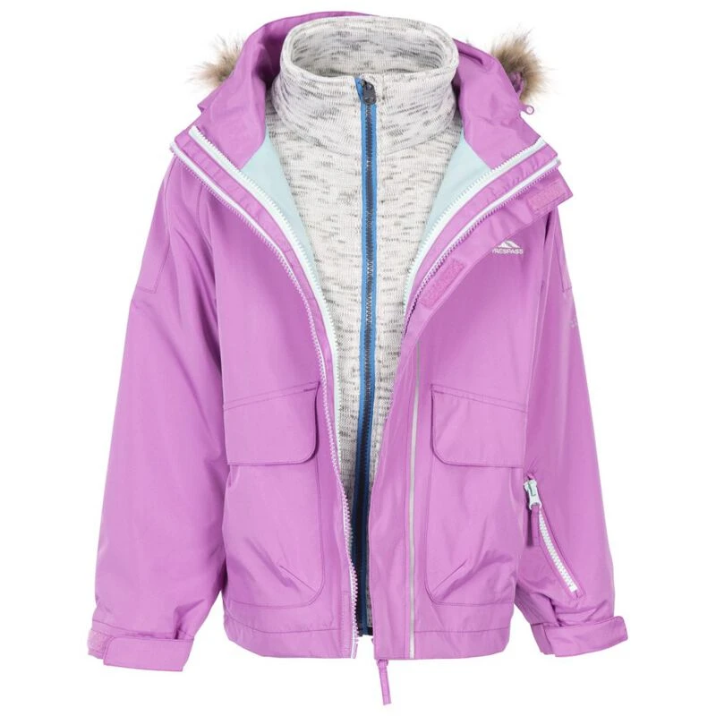 Trespass Kids Outshine Jacket Deep Pink Sportpursuit